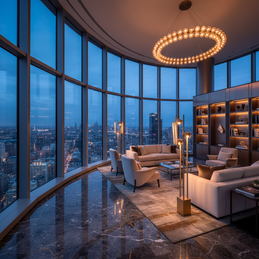 Modern building lobby protected by Vodotech security